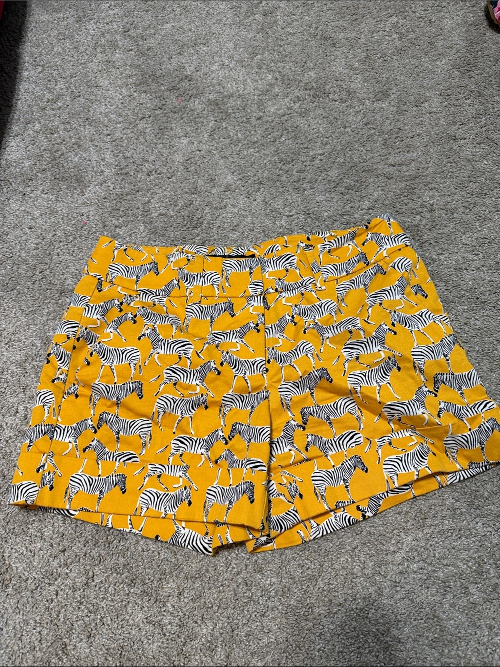 Zebra pattern shorts